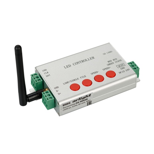 Контроллер HX-806SB (2048 pix, 12-24V, SD-card, WiFi) (Arlight, -) в Ясном