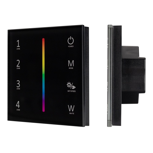 Панель Sens SMART-P30-RGBW Black (230V, 4 зоны, 2.4G) (Arlight, IP20 Пластик, 5 лет) в Миньяр фото 5