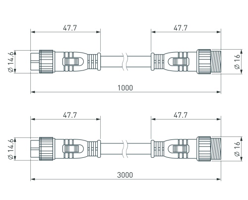 Коннектор питания ARL-LINE-3pin-1000-CON-MF (230V) (Arlight, IP67 Пластик, 3 года) в Ипатово фото 3