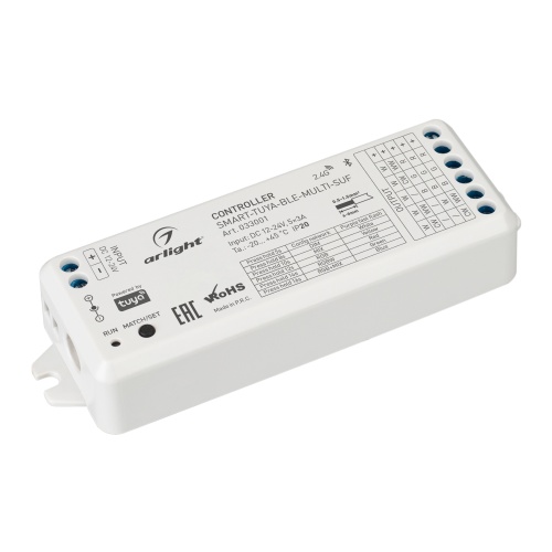 Контроллер SMART-TUYA-BLE-MULTI-SUF (12-24V, 5x3A, RGB-MIX, 2.4G) (Arlight, IP20 Пластик, 5 лет) в Шилке фото 2