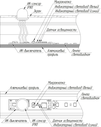 ИК-выключатель SR-IRIS-IRH (12-24V, 1x5A, 40x11mm) (Arlight, Открытый) в Воткинске фото 3