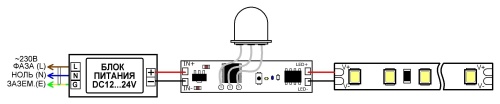 ИК-выключатель SR-IRIS-IRH (12-24V, 1x5A, 40x11mm) (Arlight, Открытый) в Курске фото 5