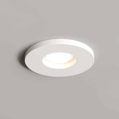 DK2036-WH Встраиваемый светильник влагозащ., IP 44, до 15 Вт, GU10, LED, белый, алюминий в Курлово