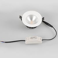 Светодиодный светильник LTD-105WH-FROST-9W Warm White 110deg (Arlight, IP44 Металл, 3 года) в Можге
