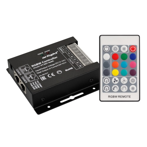 Контроллер VT-S07-4x6A (12-24V, ПДУ 24 кн, RF) (Arlight, IP20 Металл, 3 года) в Калуге фото 3