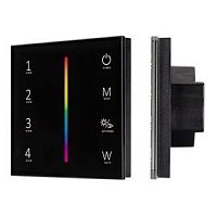 Панель SMART-P22-RGBW-G-IN Black (12-24V, 4x3A, Sens, 2.4G) (Arlight, IP20 Пластик, 5 лет) в Протвино