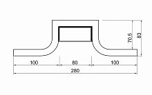 Декоративный Профиль ARL-SLOT-ROUND-80-250 (ГКЛ 12.5мм) (Arlight, -) в Серове