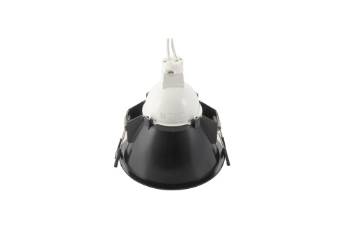DK3026-BG Встраиваемый светильник, IP 20, 10 Вт, GU5.3, LED, черный/золотой, пластик в Боготоле фото 5