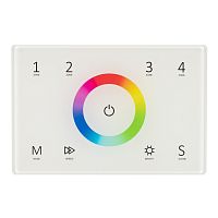 Панель Sens SMART-P83-RGB White (230V, 4 зоны, 2.4G) (Arlight, IP20 Пластик, 5 лет) в Владикавказе