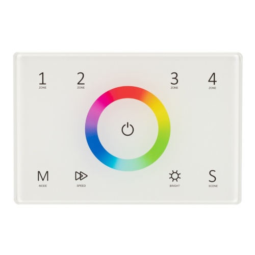 Панель Sens SMART-P83-RGB White (230V, 4 зоны, 2.4G) (Arlight, IP20 Пластик, 5 лет) в Балашихе