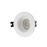 DK3061-WH Встраиваемый светильник, IP 20, 10 Вт, GU5.3, LED, белый/белый, пластик в Яранске