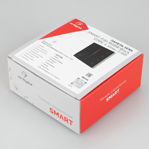 Панель Sens SMART-P30-RGBW Black (230V, 4 зоны, 2.4G) (Arlight, IP20 Пластик, 5 лет) в Саранске фото 4