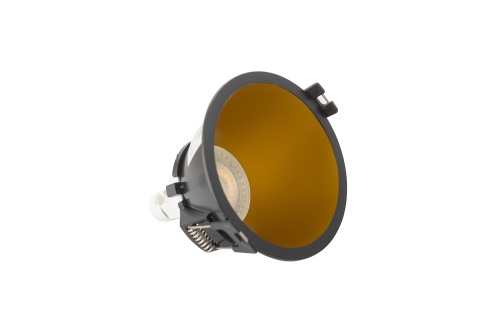 DK3026-BG Встраиваемый светильник, IP 20, 10 Вт, GU5.3, LED, черный/золотой, пластик в Жуковском фото 6