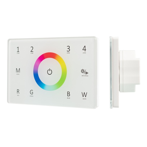 Панель Sens SMART-P85-RGBW White (230V, 4 зоны, 2.4G) (Arlight, IP20 Пластик, 5 лет) в Петухово фото 4