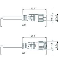 Коннектор питания ARL-LINE-2pin (24V) (Arlight, Закрытый) в Кириллове