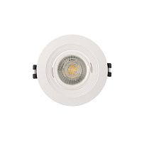 DK3029-WH Встраиваемый светильник, IP 20, 10 Вт, GU5.3, LED, белый, пластик в Кораблино