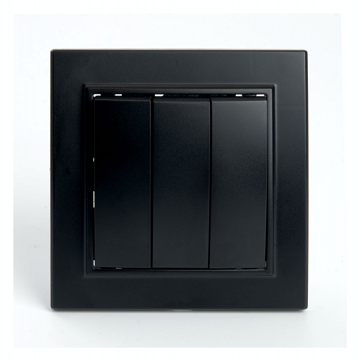 Выключатель трехклавишный Stekker Эрна 39924 в интернет-магазине "Галерея света"