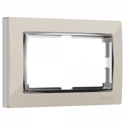 Рамка на 2 поста Werkel Snabb (слоновая кость/хром) W0081903 в интернет-магазине "Галерея света"