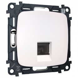 Розетка Ethernet RJ-45 и со шторками, без рамки Ambrella Volt OMEGA MO212005 в интернет-магазине "Галерея света"