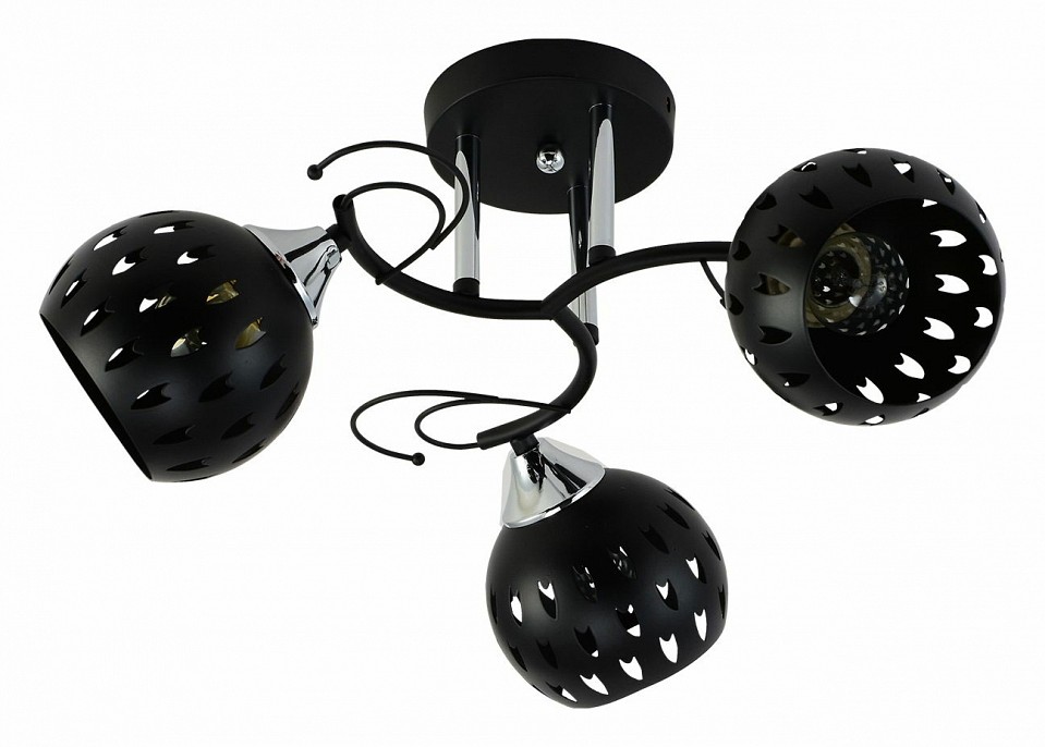 Потолочная люстра 01314-0.3-03 BK+CR в интернет-магазине "Галерея света"