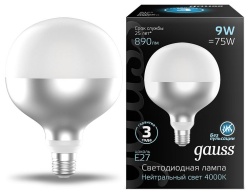 Лампа светодиодная Gauss Colored E27 9Вт 4100K 1014802209 в интернет-магазине "Галерея света"