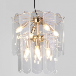 Подвесная люстра Eurosvet Claire 60170/8 золото в интернет-магазине "Галерея света"