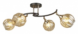 Потолочная люстра 04236-0.3-04 BK+FGD в интернет-магазине "Галерея света"