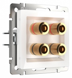 Розетка акустическая без рамки Werkel белый W1185001 в интернет-магазине "Галерея света"