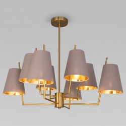 Люстра на штанге Eurosvet Topanga 60173/8 латунь в интернет-магазине "Галерея света"