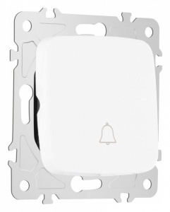 Кнопка звонка без рамки Arte Milano 205 205.36-1.white в интернет-магазине "Галерея света"