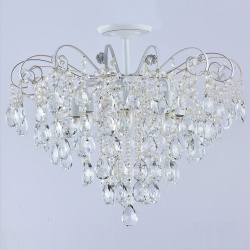 Люстра на штанге 04055-0.3-07 WH+GOLD PN в интернет-магазине "Галерея света"