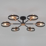 Люстра на штанге Eurosvet Gallo 70121/6 черный в интернет-магазине "Галерея света"