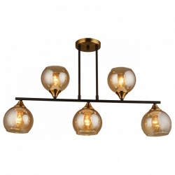 Люстра на штанге Imex MD.1234 MD.1234-5-S BK+CP в интернет-магазине "Галерея света"