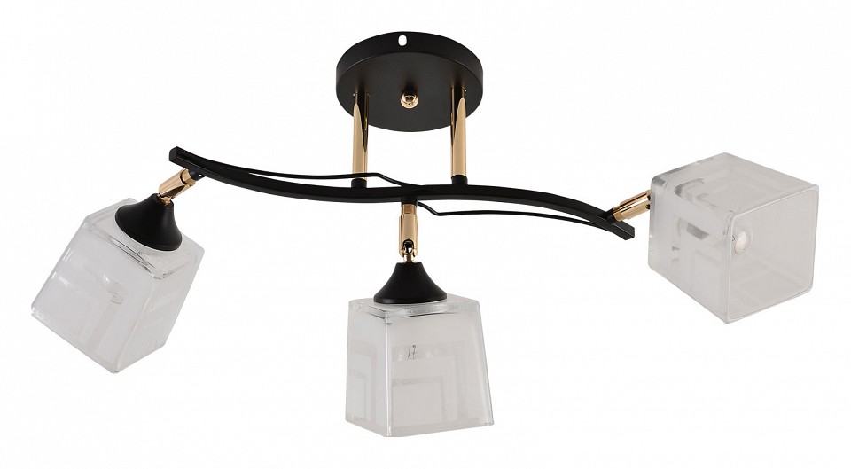 Люстра на штанге 01594-3.3-03B BK+FGD в интернет-магазине "Галерея света"