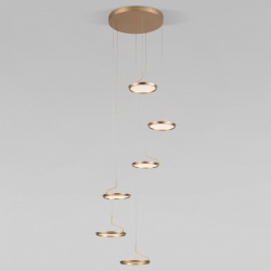 Подвесной светильник Eurosvet Crespella 90034/6 золото в интернет-магазине "Галерея света"