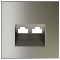 Накладка для розетки RJ-11 или RJ-45 Voltum S70 VLS001404 в интернет-магазине "Галерея света"