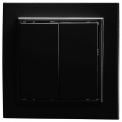 Выключатель двухклавишный Stekker Эрна 39473 в интернет-магазине "Галерея света"