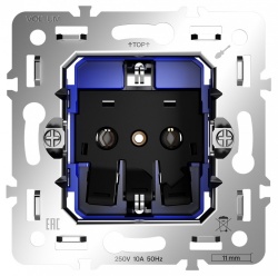 Механизм розетки с заземлением Voltum S70 VLS0401M в интернет-магазине "Галерея света"