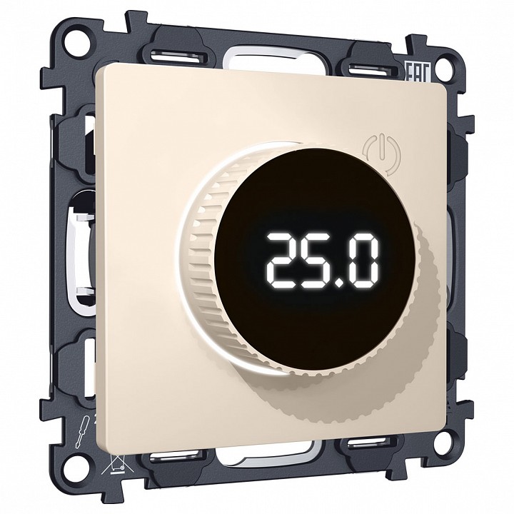 Терморегулятор электромеханический для теплого пола без рамки Ambrella Volt ALFA MA325810 в интернет-магазине "Галерея света"