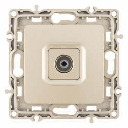 ТВ-розетка без рамки Arte Milano am-217 217.43-1.shampan в интернет-магазине "Галерея света"