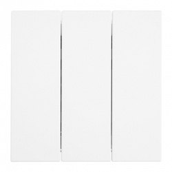 Выключатель трехклавишный без рамки Stekker Мия 50430 в интернет-магазине "Галерея света"