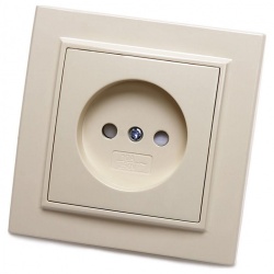Розетка без заземления и со шторкой Stekker Эрна 39235 в интернет-магазине "Галерея света"