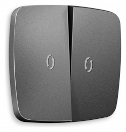 Клавиши для выключателя двухклавишного c подсветкой Ambrella Volt OMEGA OP6540 в интернет-магазине "Галерея света"