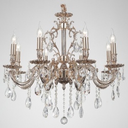 Подвесная люстра Lucia Tucci Barletta BARLETTA 1730.8 coffe gold в интернет-магазине "Галерея света"