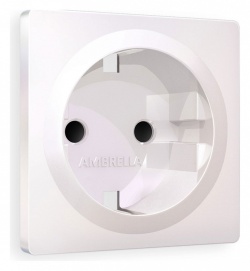 Накладка для розетки с заземлением и со шторками Ambrella Volt ALFA AP2070 в интернет-магазине "Галерея света"