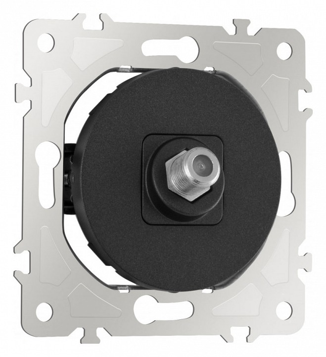 ТВ-розетка без рамки Arte Milano am-202 202.42-1.black в интернет-магазине "Галерея света"