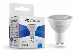 Лампа светодиодная Voltega Sofit GU10 Lens GU10 7Вт 4000K 7061 в интернет-магазине "Галерея света"