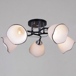 Люстра на штанге  79360-0.3-05 BK+CR в интернет-магазине "Галерея света"