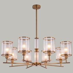 Люстра на штанге ILLUMICO  IL0183-8C-79 COPPER KOPNINI в интернет-магазине "Галерея света"