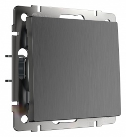 Выключатель одноклавишный без рамки Werkel графит рифленый W1110004 в интернет-магазине "Галерея света"